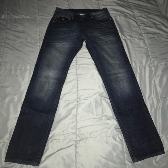 True Religion Skinny Leather Grey Jeans - Picture 8 of 8